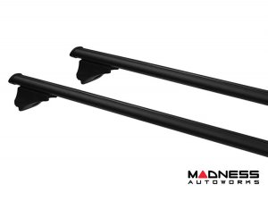 Alfa Romeo Stelvio Roof Rack Cross Bars - for models w/ factory roof rails - Black (2017-2025) Alfa Romeo Stelvio Roof Rack Cross Bars - for models w/ factory roof rails - Black (2017-2025)